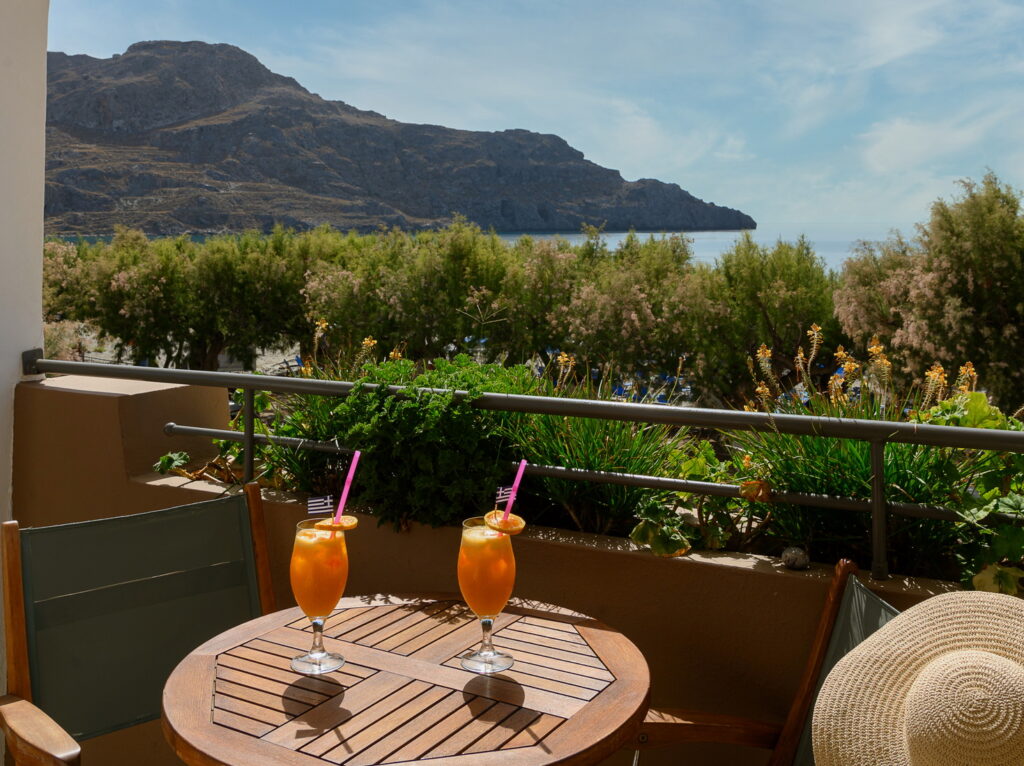 Balcony Double Room with Sea View Alianthos Beach Hotel Rethymno Crete 2